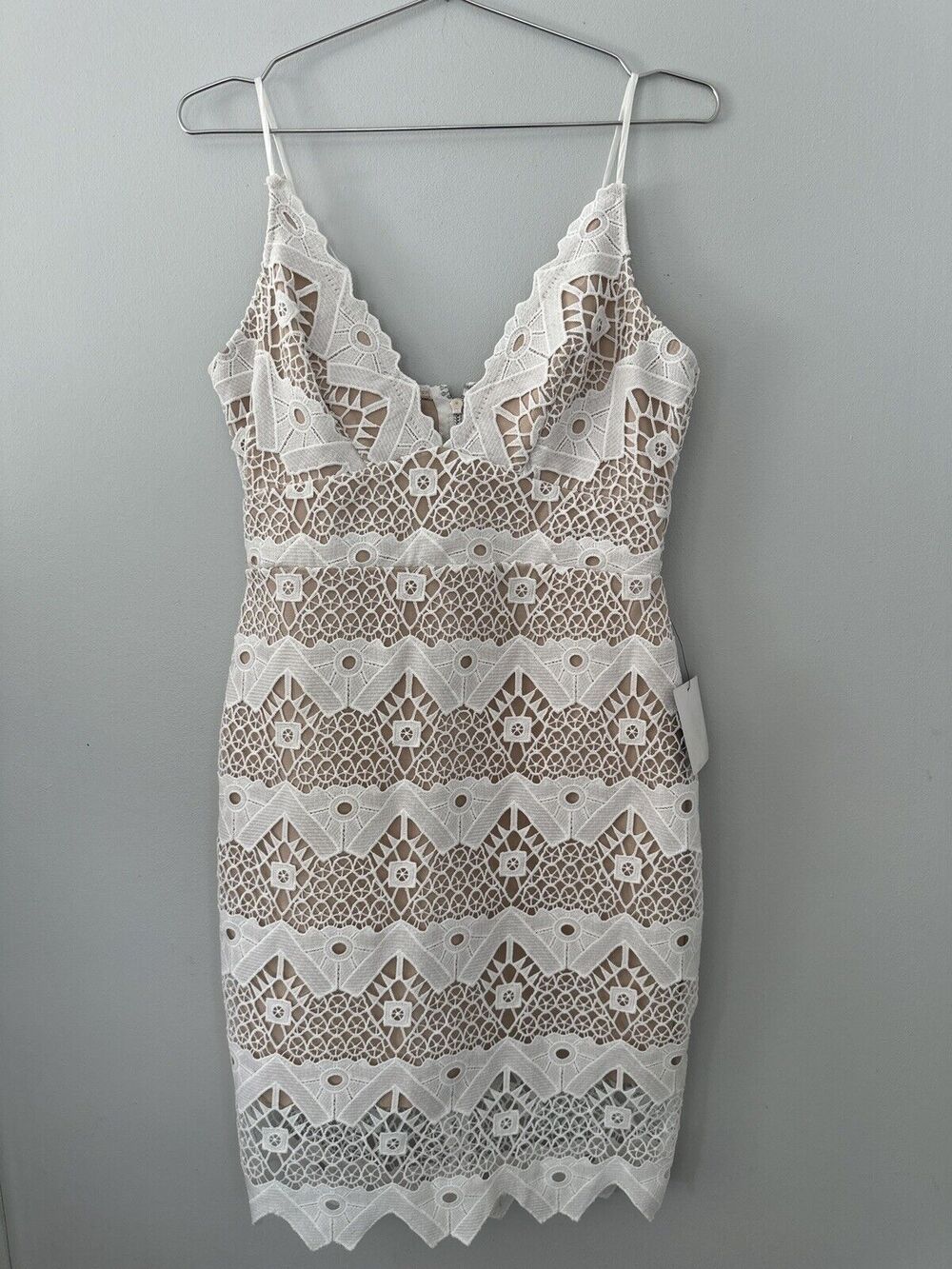 Lulus Sway Away White Crochet Lace Dress Size Small